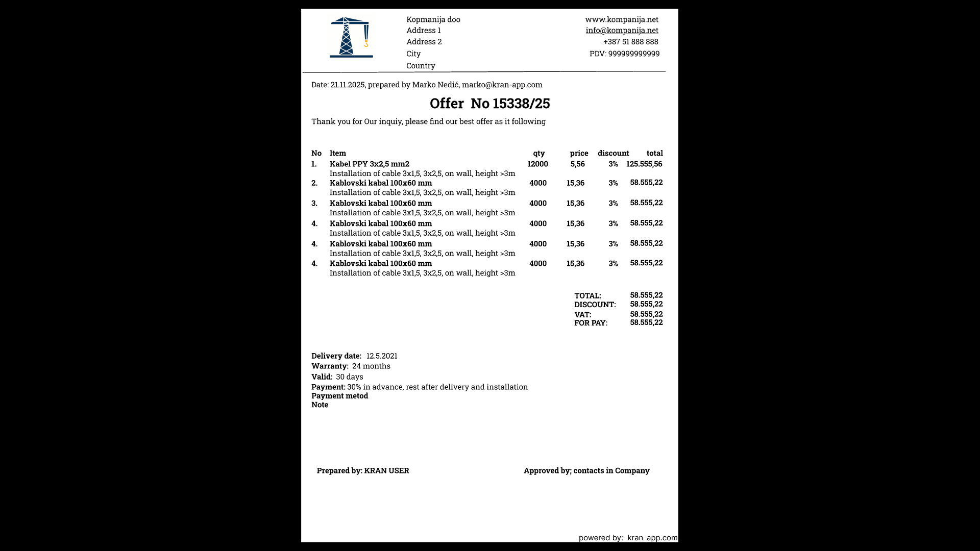 Planned Report - View 1